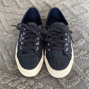Superga shoes, denim blue, size 6.5